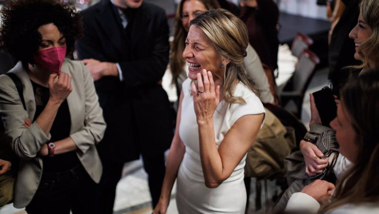 ep la vicepresidenta segunda y ministra de trabajo yolanda diaz en el desayuno informativo de europa