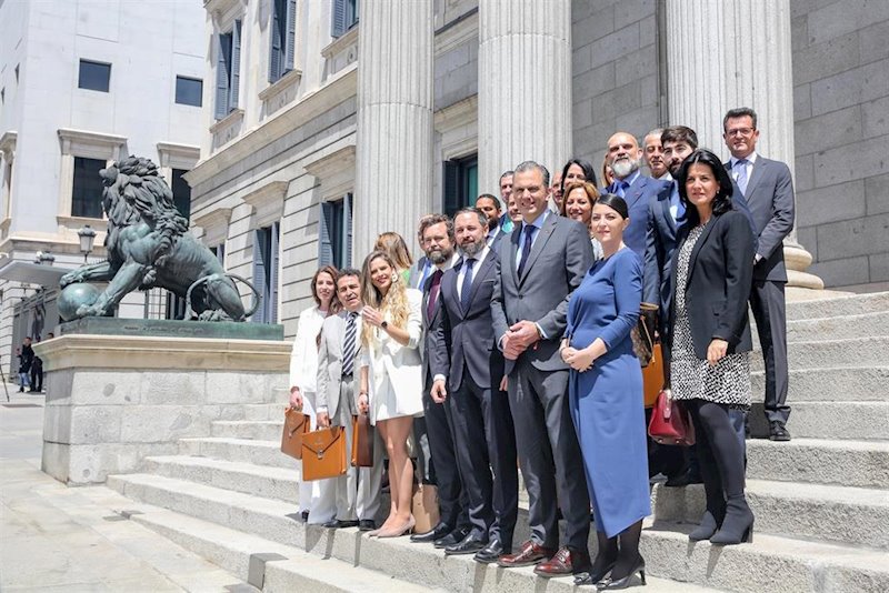 ep los diputados de vox ante el congreso