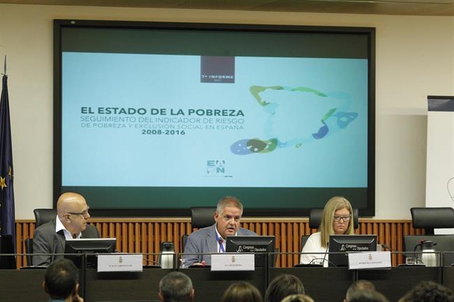 Presentación del informe sobre el Estado de la Pobreza en España 2008-2016 | EUROPA PRESS ep presentacioninformeestadola pobrezaespana 2008-2016
