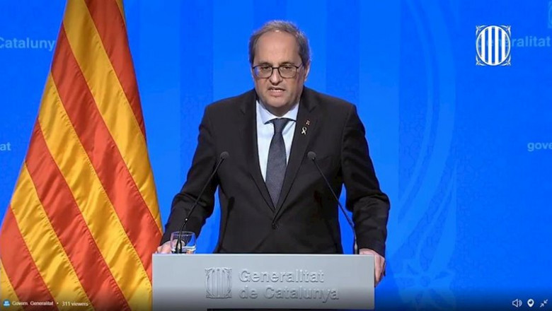 Rueda de prensa telemática del presidente de la Generalitat, Quim Torra, sobre el coronavirus | @GOVERN ep rueda de prensa telematica del presidente de la generalitat quim torra sobre el coronavirus