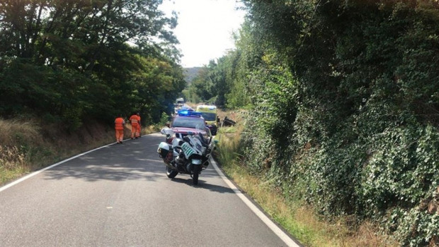 ep accidente de trafico en la en a-1503 en jarque de moncayo