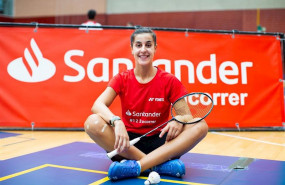 ep carolina marin durante su entrenamiento en el car de madrid
