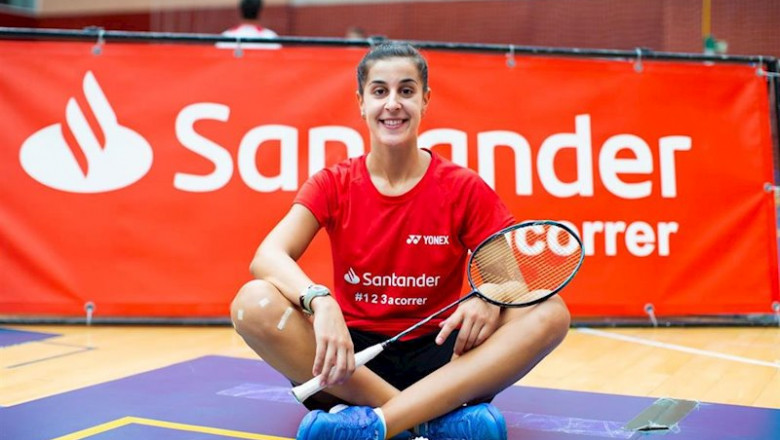 ep carolina marin durante su entrenamiento en el car de madrid ep carolina marin durante su entrenamiento en el car de madrid
