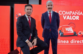 ep el consejero delegado de linea directa miguel angel merino y el director financiero carlos