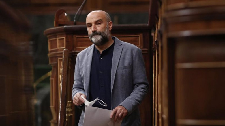 ep el diputado del bng en el congreso nestor rego tras una intervencion en una sesion plenaria del