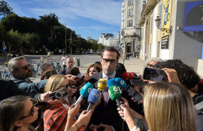 ep el ministro de economia carlos cuerpo ofrece declaraciones a los medios en a coruna
