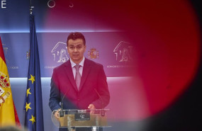 ep el portavoz del psoe en el congreso hector gomez interviene en una rueda posterior a una junta de