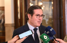 ep el presidente de la ceoe antonio garamendi en declaraciones a los medios en bilbao