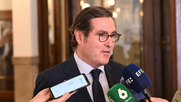 ep el presidente de la ceoe antonio garamendi en declaraciones a los medios en bilbao