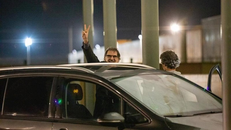 ep el presidente de mnium cultural jordi cuixart sale de la carcel 48 horas en el primer permiso