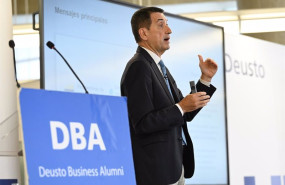 ep el responsable de analisis economico de bbva research rafael domenech durante un encuentro en