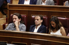 ep el secretario general de unidas podemos pablo iglesias el portavoz de ecp en el congreso jaume
