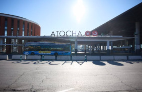 ep exterior de la estacion de puerta de atocha almudena grandes a 7 de enero de 2024 en madrid