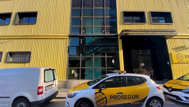 ep fachada exterior de una de las sedes de la empresa de seguridad prosegur en la calle pajaritos
