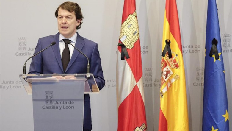 Fernández Mañueco tras la videoconferencia con las CCAA y el presidente del Gobierno. | JCYL ep fernandez manueco tras la videoconferencia con las ccaa y el presidente del gobierno