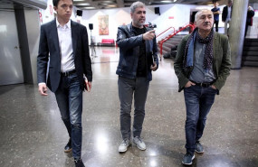 ep i-d el lider de mas pais inigo errejon el secretario general de ccoo unai sordo y el secretario