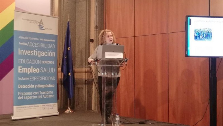 ep la directora tecnica de autismo espana ruth vidriales durante la jornada tecnica situacion y