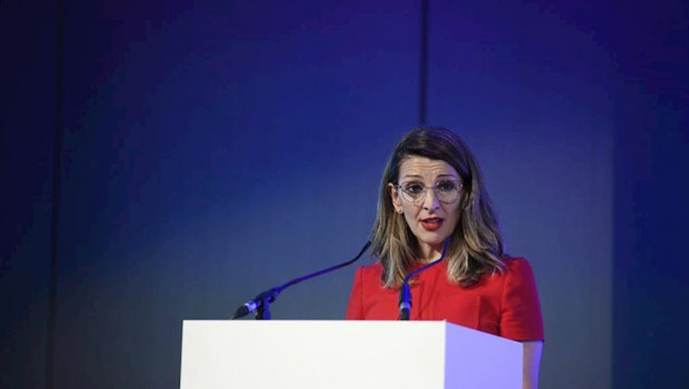 ep la ministra de trabajo y economia laboral yolanda diaz en un acro del 5 de marzo de 2020