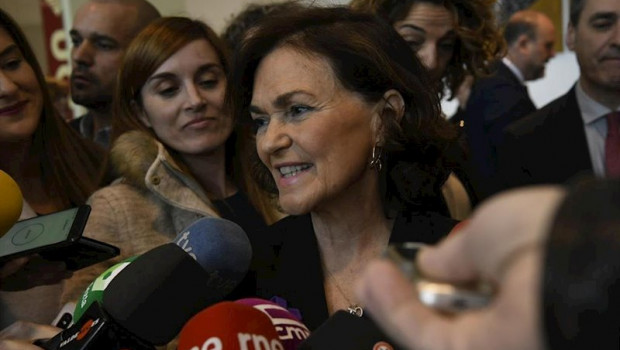 ep la vicepresidenta del gobierno carmen calvo en el acto del dia de la mujer en ciudad real