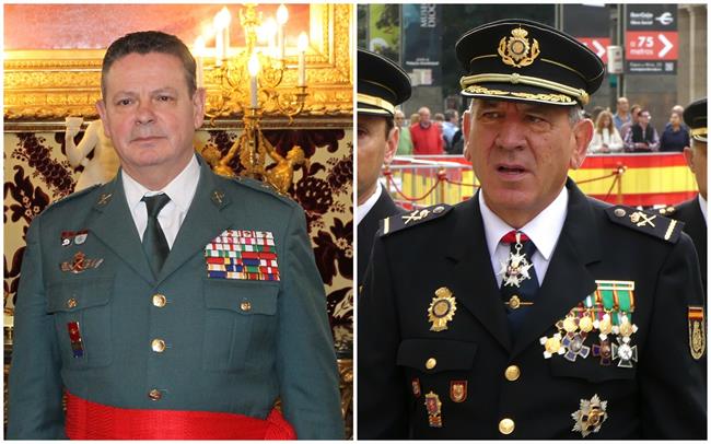 Lauerntino Ceña y José Ángel González, nuevos DAO de Guardia Civil y Policía | MINISTERIO DEL INTERIOR ep lauerntino cenajose angel gonzalez nuevos daoguardia civilpolicia