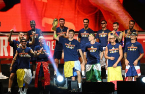 ep los jugadores de la seleccion durante la celebracion del mundial en cibeles a 20 de julio de 2026