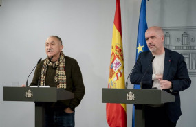 ep los secretarios generales de ugt y de ccoo pepe alvarez izda y unai sordo dcha