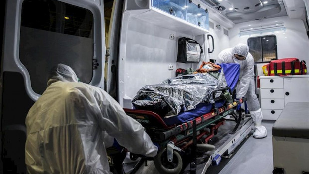 ep march 2 2020 - tehran iran the transfer of coronaivrus patients by ambulance from one hospital to