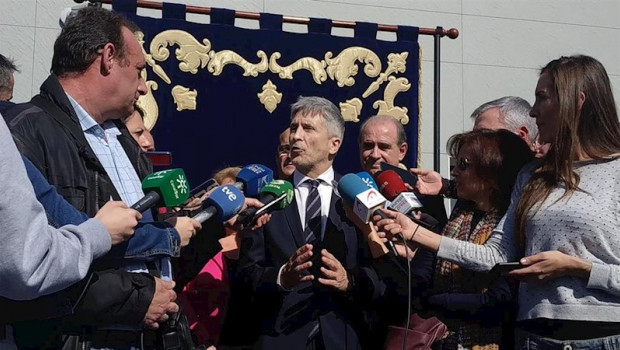 ep marlaska atiende a la prensa en jerez