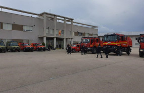 ep militares de la unidad militar de emergencias ume en la base de torrejon de ardoz madrid