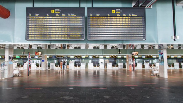 ep una de las salas del aeropuerto de la palma