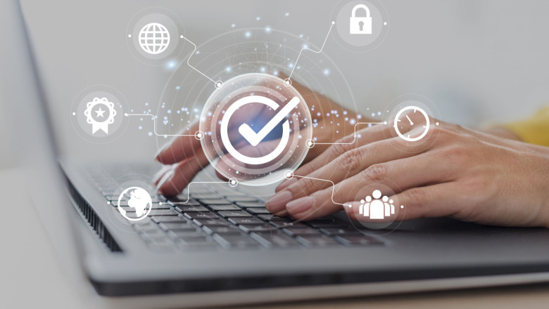 concepto de collage control de calidad estandar 