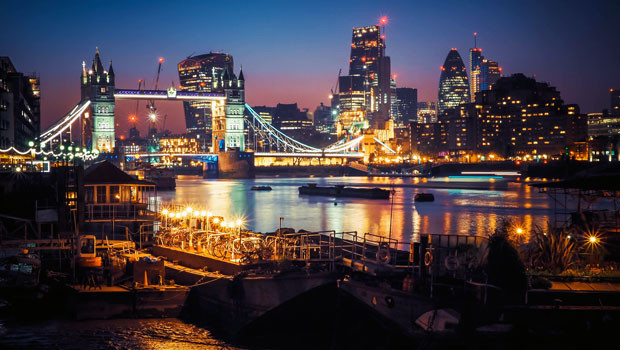 dl city of london tower bridge river thames boats buildings cityscape view night lights offices working commuting evening square mile financial district trading finance unsplash