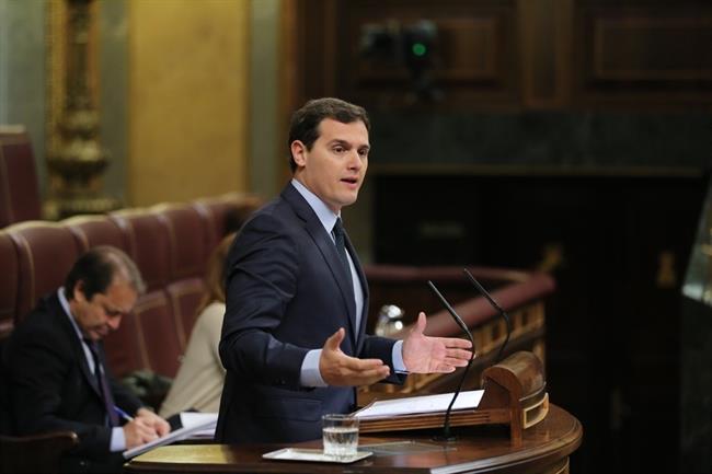 Albert Rivera, presidente de Ciudadanos, en la tribuna | EUROPA PRESS ep albert rivera presidenteciudadanos entribuna