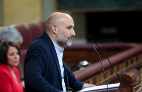 ep el diputado del bloque nacionalista galego bng nestor rego interviene desde la tribuna del