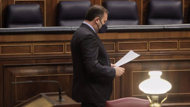ep el ministro de transportes jose luis abalos en una sesion de control al gobierno en el congreso