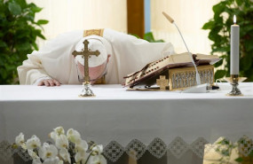 ep el papa en una de las misas de la casa de santa marta