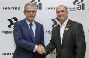 ep el presidente de inditex pablo isla y el secretario general de industriall global union valter