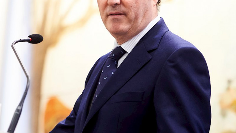 El presidente de la patronal CEOE, Antonio Garamendi, participa en el Foro Económico de ‘El Diario Montañés’ en Santander. | Juan Manuel Serrano Arce - Europa Press ep el presidente de la patronal ceoe antonio garamendi participa en el foro economico de el diario 20200305132506
