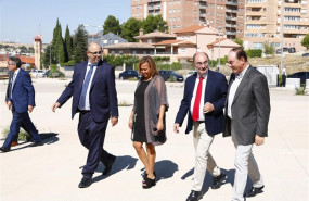 ep el presidente del gobierno de aragon javier lamban y la consejera de presidencia mayte perez han