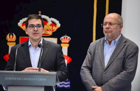 ep el secretario de accion institucional de ciudadanos jose maria espejo-saavedra y el candidato de