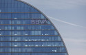 ep fachada del banco del bbva en la ciudad del bbva