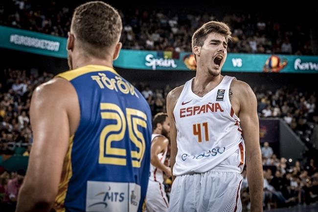 Juancho Hernangómez celebra una canasta | FIBA EUROPA ep juancho hernangomez celebracanasta