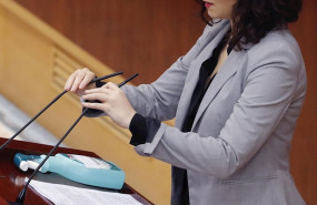 ep la presidenta de la comunidad de madrid isabel diaz ayuso durante su intervencion en el pleno en