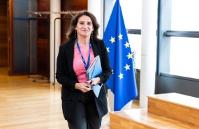ep la vicepresidenta de la comision europea teresa ribera acude al colegio de comisarios en bruselas