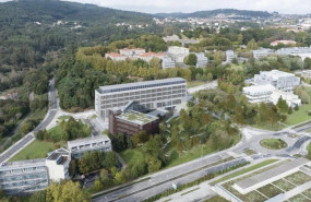ep recreacion virtual del futuro edificio del centro de ciencias de la salud en el que se incluira