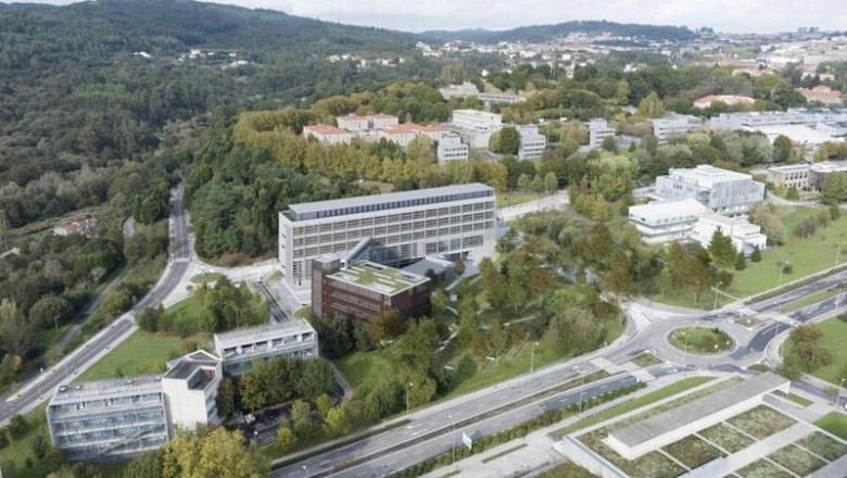 Recreación virtual del futuro edificio del Centro de Ciencias de la Salud, en el que se incluirá la Facultad de Farmacia. | USC ep recreacion virtual del futuro edificio del centro de ciencias de la salud en el que se incluira