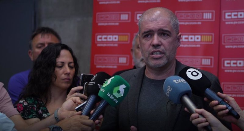 ep unai sordo atiende a los medios en sagunt