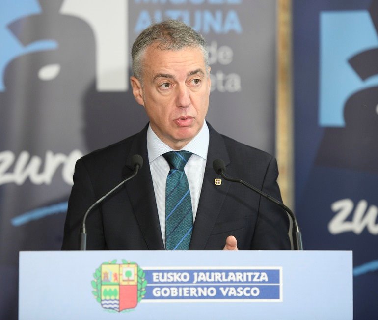 Urkullu reitera su petición de "disculpas" y expresa su "profundo rechazo" a las prácticas de la trama 'De Miguel'. | IREKIA - Archivo ep urkullu reitera su peticion de disculpas y expresa su profundo rechazo a las practicas de la