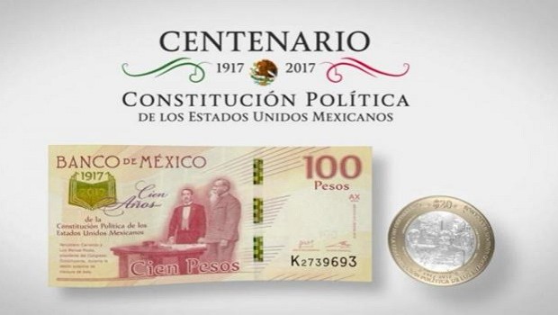 billete centenario constituci n mexico