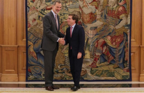 ep alcaldemadrid jose luis martinez-almeida es recibidoaudienciasmrey felipe vipalaciola zarzuela